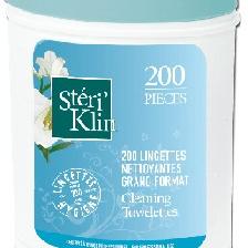 LINGETTES NETTOYANTES STERIKLIN X200 BIOCIDE LINGETTES NETTOYANTES STERIKLIN X200 BIOCIDE