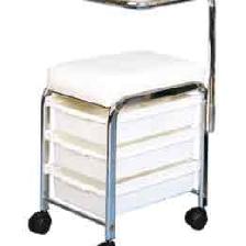 TABOURET MANISIT 3 TIRROIRS +TABLETTE BLANC TABOURET MANISIT 3 TIRROIRS +TABLETTE BLANC