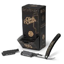 RASOIR CLICK & CLEAN KIT 1 RAS + 80 LAMES RASOIR CLICK & CLEAN KIT 1 RAS + 80 LAMES