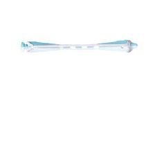 BIGOUDIS VERT/BLANC (80X6MM) X12 BIGOUDIS VERT/BLANC (80X6MM) X12
