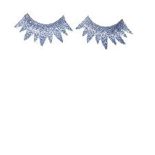 FAUX CILS CRAZY PARROT BLEU X2 AVEC COLLE FAUX CILS CRAZY PARROT BLEU X2 AVEC COLLE