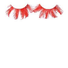 FAUX CILS CRAZY PLUME ROUGE X2 AVEC COLLE FAUX CILS CRAZY PLUME ROUGE X2 AVEC COLLE