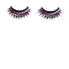 FAUX CILS CRAZY NOIR + ROSE X2 AVECCOLLE FAUX CILS CRAZY NOIR + ROSE X2 AVECCOLLE