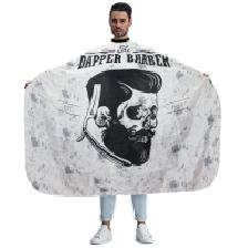 MAXI CAPE DAPPER BARBER-CRANE GRISE-NOIR CLIP MAXI CAPE DAPPER BARBER-CRANE GRISE-NOIR CLIP