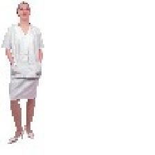 X-VESTE ZOE PIQUE DE COTON T-3 = T42 BLANC X-VESTE ZOE PIQUE DE COTON T-3 = T42 BLANC