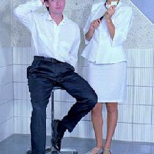 PANTALON CESAR POLYCOTON BLANC T1 PANTALON CESAR POLYCOTON BLANC T1