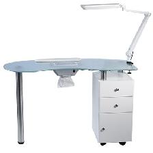 TABLE MANUC-ASPI VETRIX BLANCHE 120X50X77CM TABLE MANUC-ASPI VETRIX BLANCHE 120X50X77CM