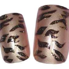FAUX ONGLES X24 TIGRE BRUN - SINA FAUX ONGLES X24 TIGRE BRUN - SINA