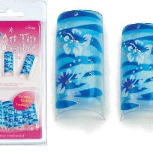 FAUX ONGLES OVERLAY-TIP X20 BLEU FLEURI - SINA FAUX ONGLES OVERLAY-TIP X20 BLEU FLEURI - SINA