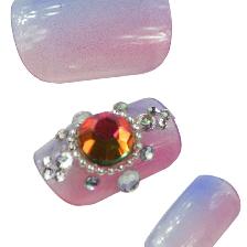 FAUX ONGLES X24 3D ROUG+RUBIS+STRASS - SINA FAUX ONGLES X24 3D ROUG+RUBIS+STRASS - SINA