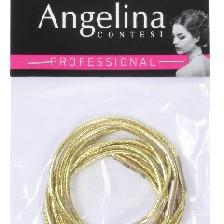 ELASTIQUE GAINE OR PONYTAILS X10 (45MM) ANGELINa C ELASTIQUE GAINE OR PONYTAILS X10 (45MM) ANGELINa C